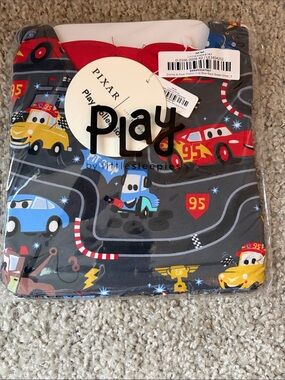 Little Sleepies Disney & Pixar Piston Cup Bow Back Skater Dress